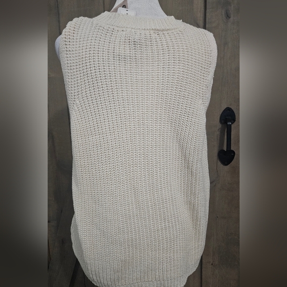 PHILOSOPHY Sleeveless Knit Pullover Top In Ivory. Size Large NWT - Picture 13 of 13